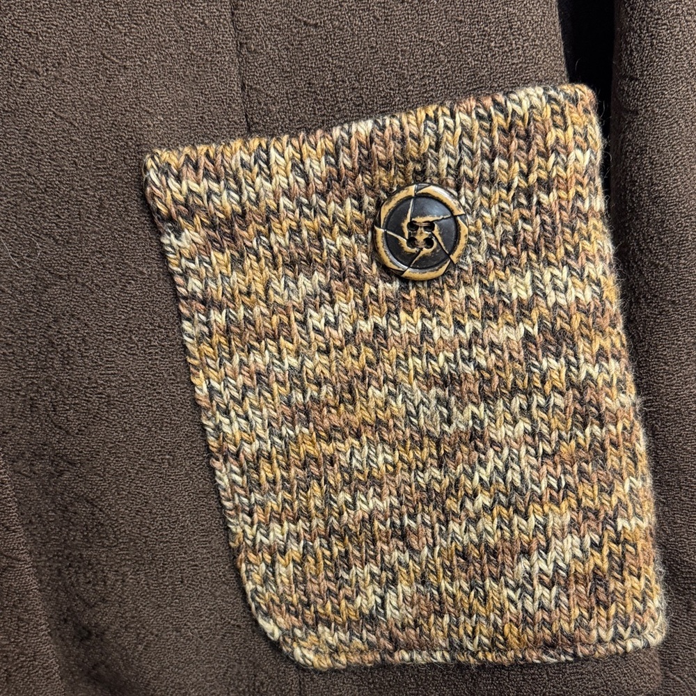 Brown Tweed Pocket Women's Jacket - Picture 5 of 7